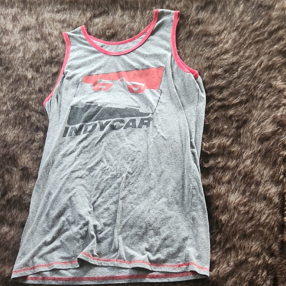 IndyCar Gray and Red Tank Top